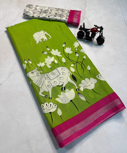 Cotton Mul Mul Sarees with Blouse