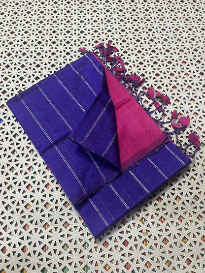 Mangalagiri Pattu Zari Lines Sarees