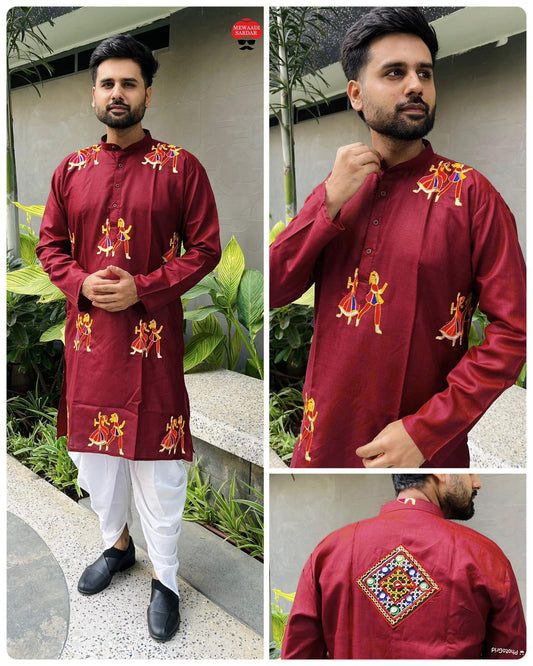Men's Cotton Kurta with Dhoti