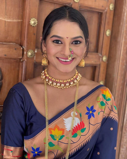 Kadiyal Paithani Silk Sarees