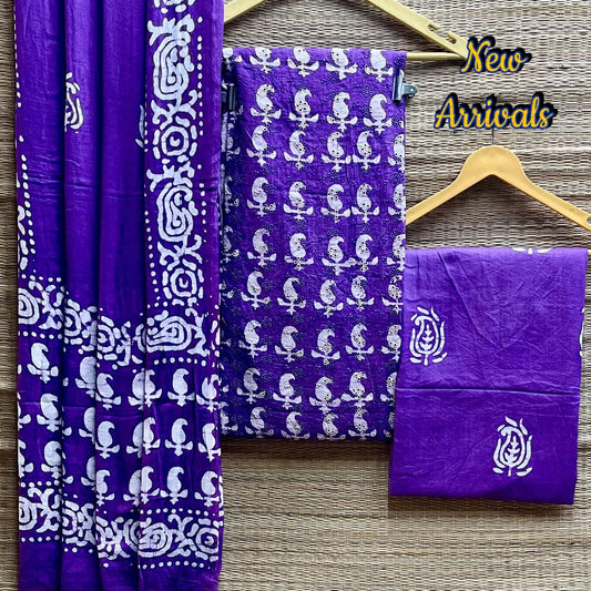 Batik cotton dress material