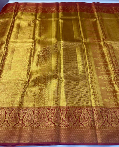 Golden Kanchi Bridal Silk Sarees