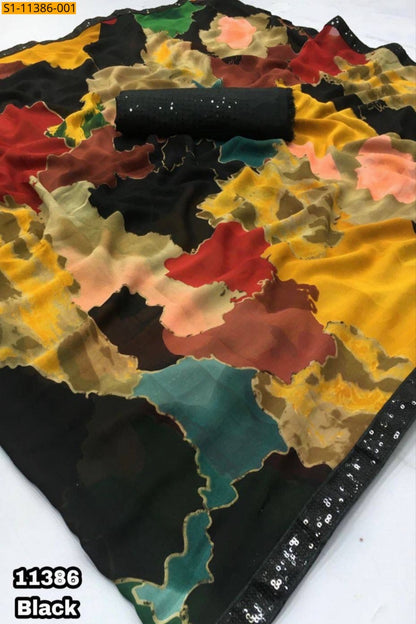 Trendy Chiffon Saree