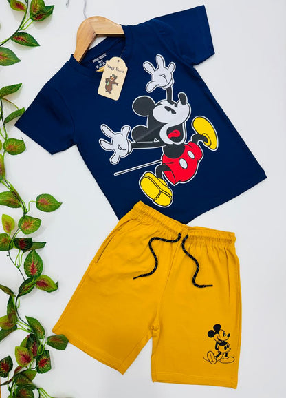 Boys Half Sleeve Cotton T Shirt and Shorts Sets