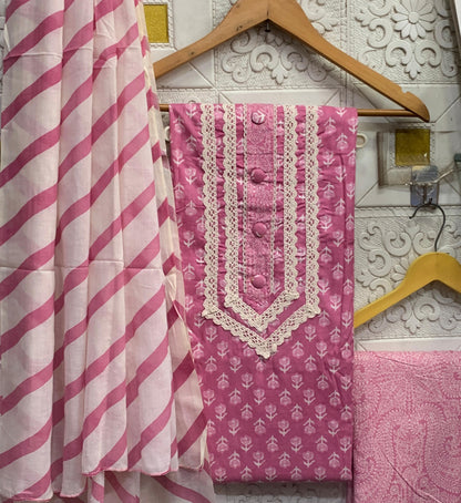 Gota Patti Pure Cotton Dressmaterials