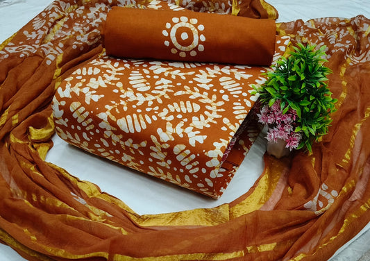 Batik cotton dress material