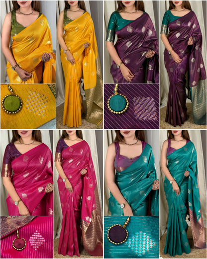 Madhuram Semi Silk Sarees