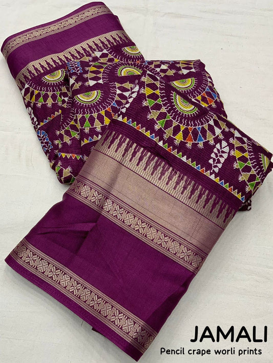 Cotton Crepe Sarees