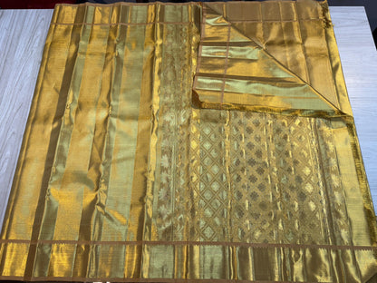 Golden Kanchi Bridal Silk Sarees