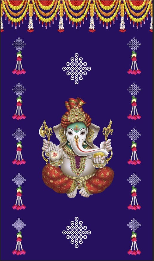 Ganpati Backdrop