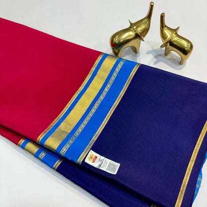 KSIC 3D Pattern Pure Mysore Silk Sarees