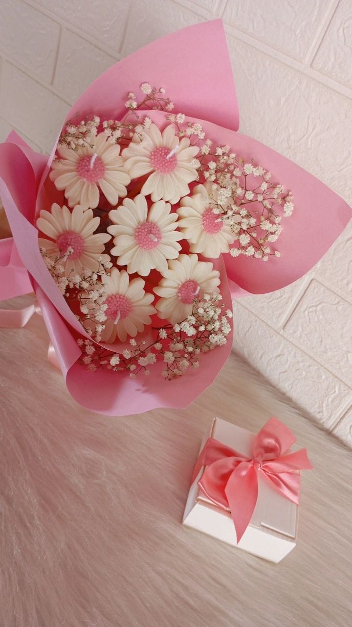 Scented Flower Bouquet Candles