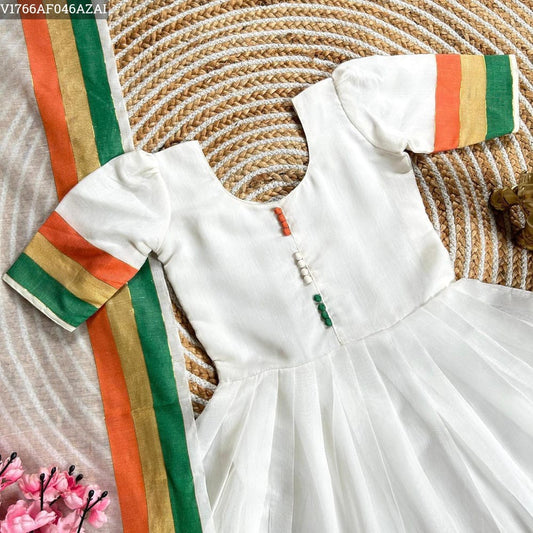 Tricolor Girls Gown 