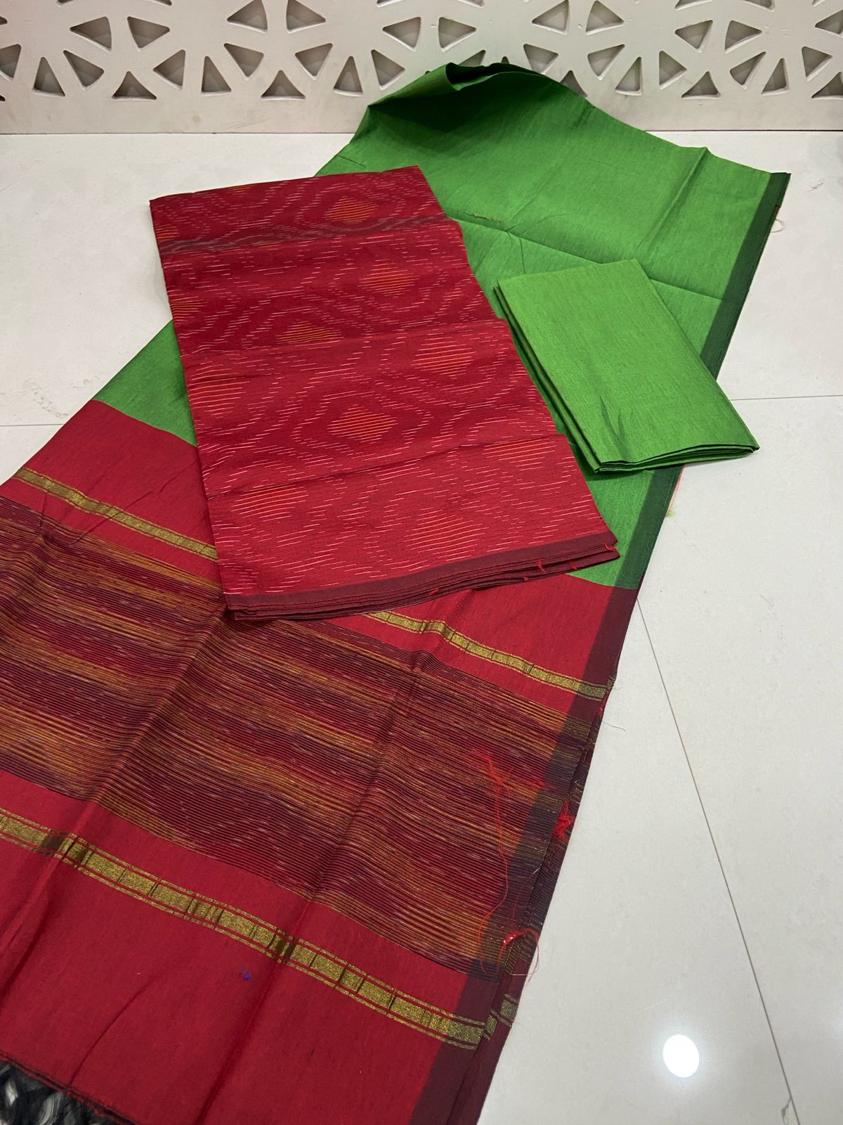 Ikkat Soft Silk Dress Materials