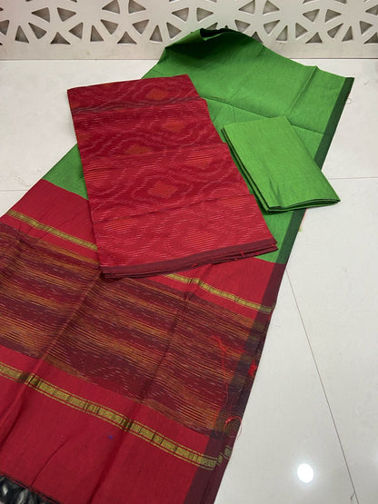 Ikkat Soft Silk Dress Materials