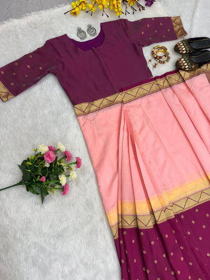 Readymade Sarees Zip Gown Model