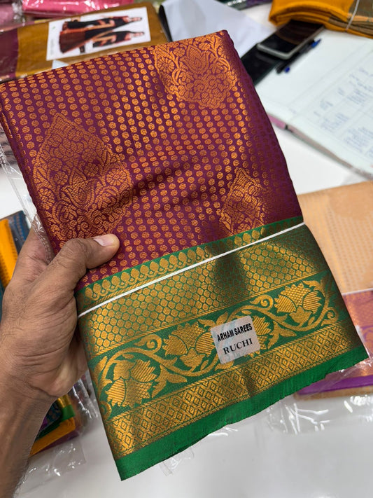 Semi Silk Embossed Sarees