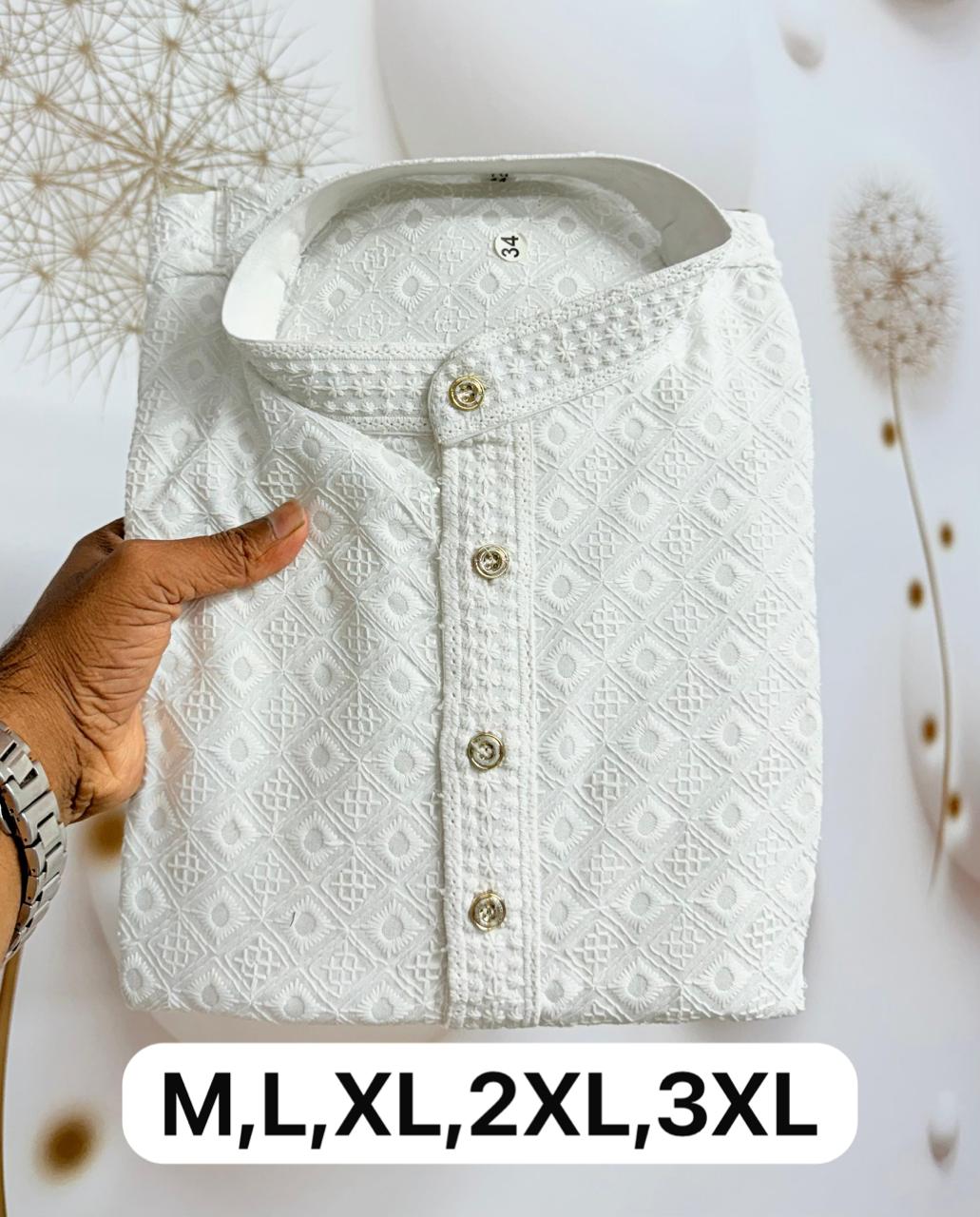 Men's Lucknowi Rayon Kurta