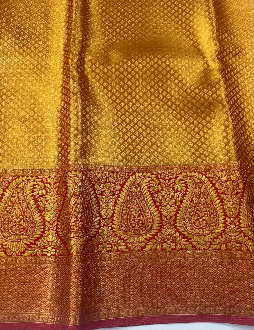 Golden Kanchi Bridal Silk Sarees