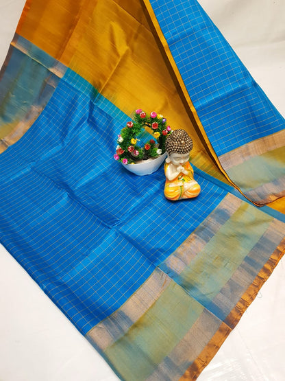 Uppada Mahanati checks sarees