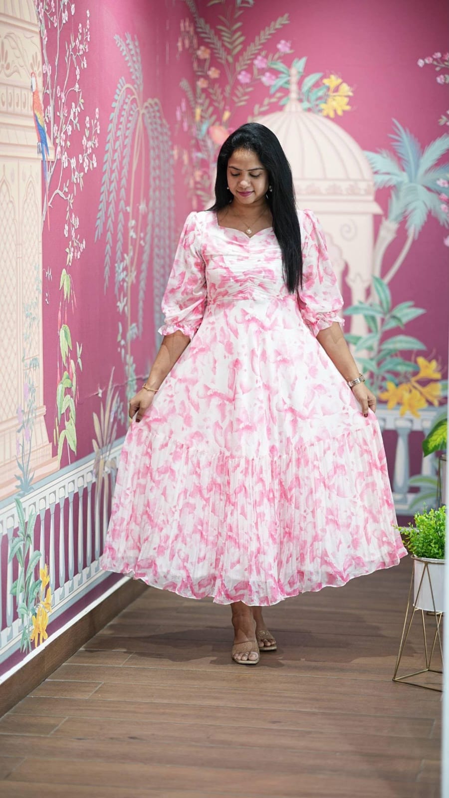 Georgette Midi Dress