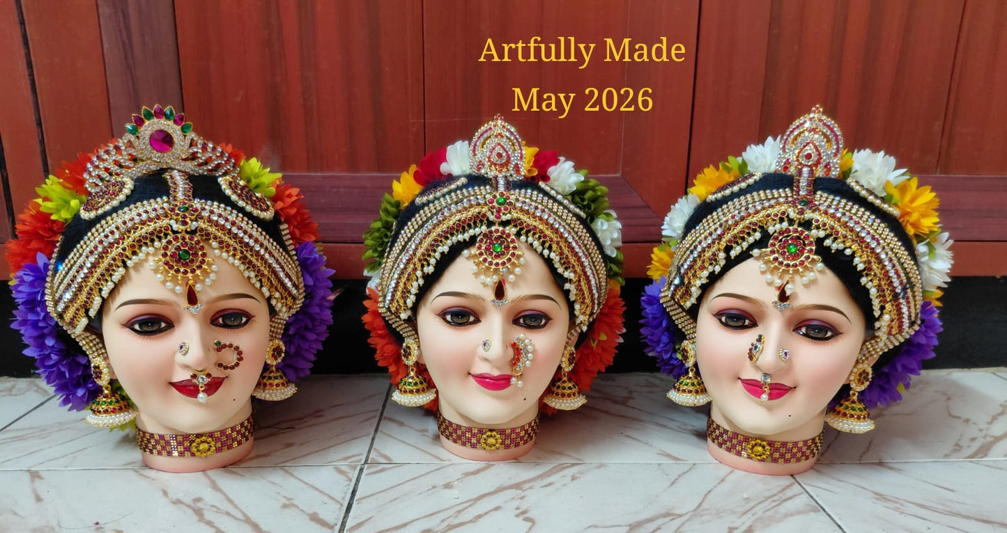 VaraMahalakshmi hand decorated face
