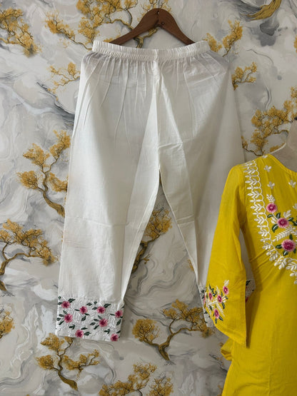 Cotton Slub Kurti Pant