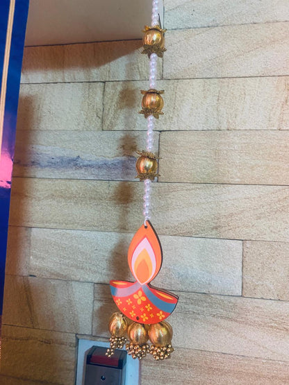 Diya Pearl Wall Hangings Set of 10