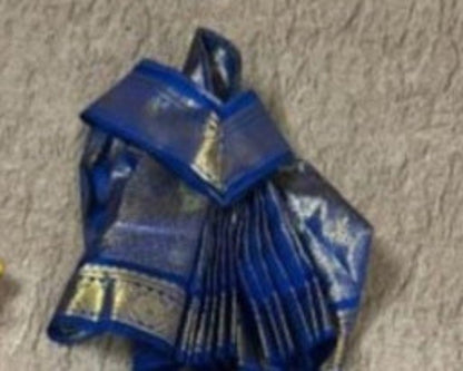 Blue Color VaraMahalakshmi Readymade Silk Saree