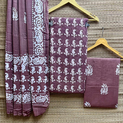 Batik cotton dress material