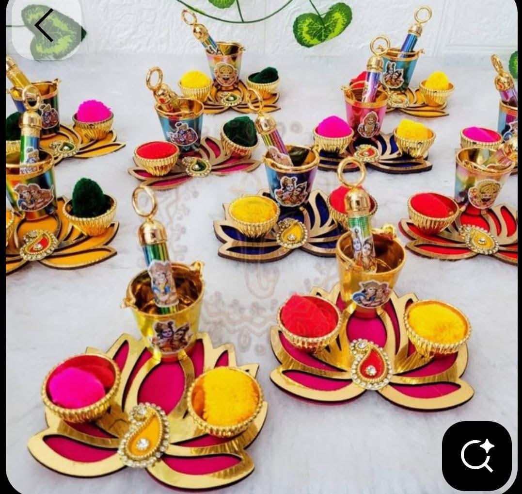Holi Pooja Platters Set of 20