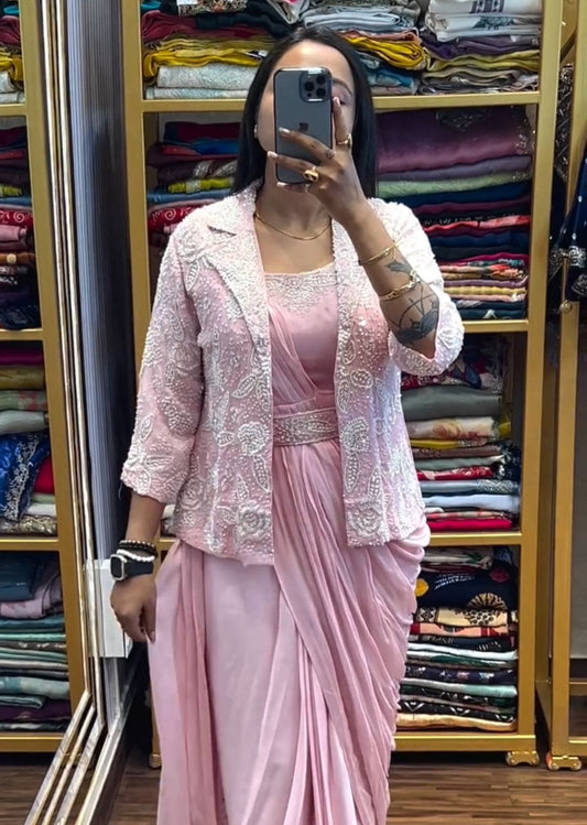 Readymade Saree Georgette