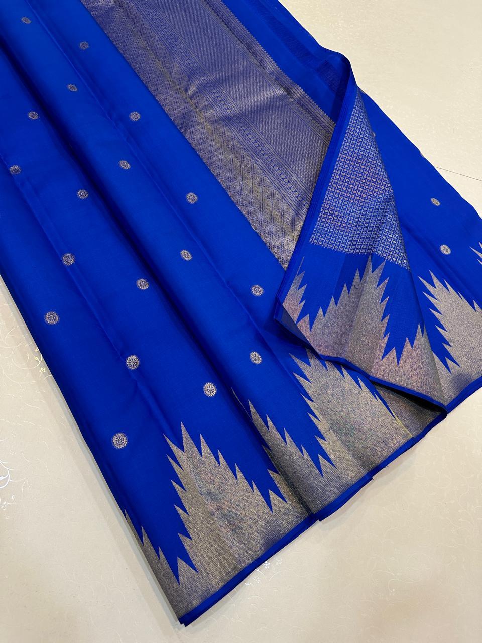 Temple Border Kanchi silk sarees