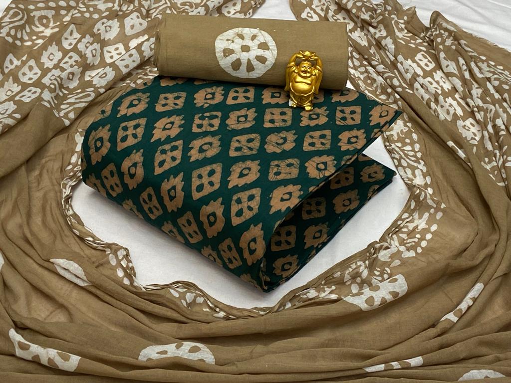 Batik cotton dress material