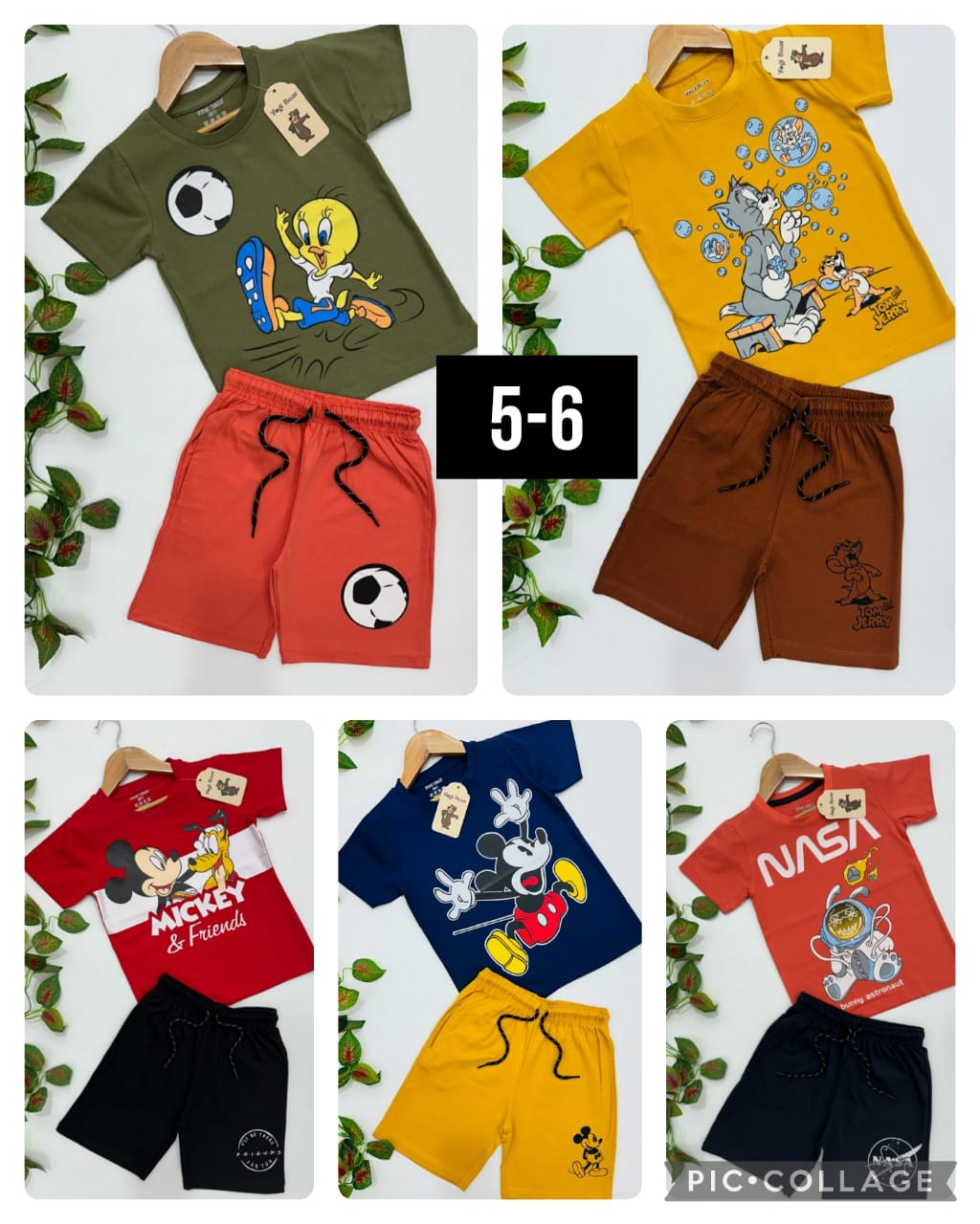 Boys Half Sleeve Cotton T Shirt and Shorts Sets