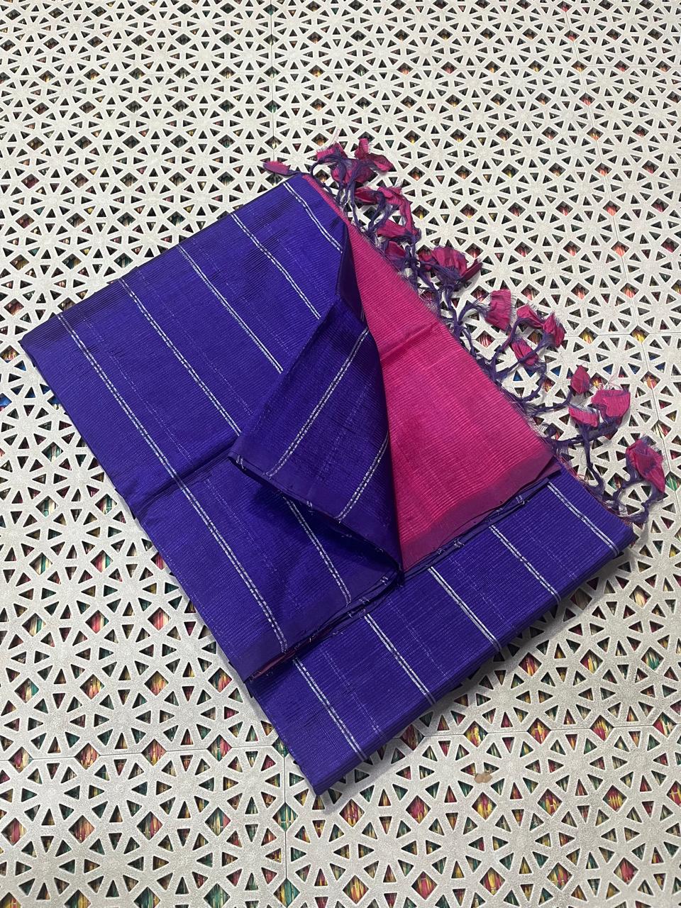 Mangalagiri Pattu Zari Lines Sarees