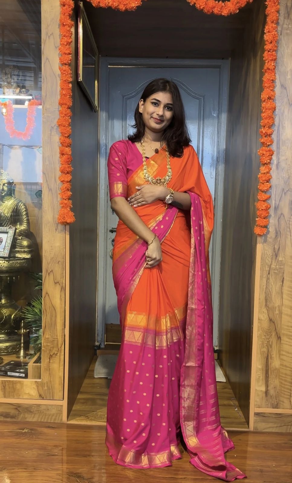 Readymade Sarees Zip Gown Model