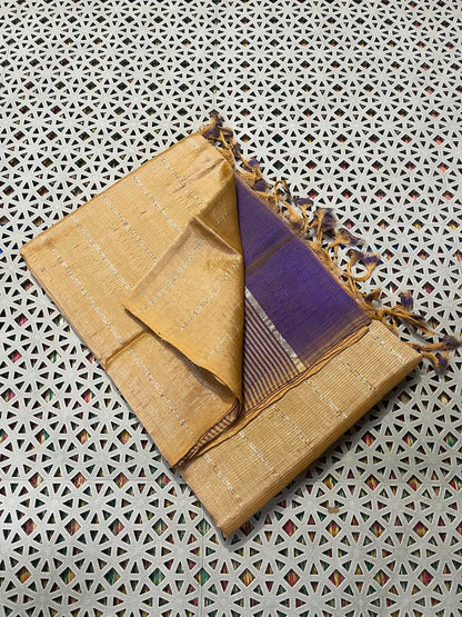 Mangalagiri Pattu Zari Lines Sarees
