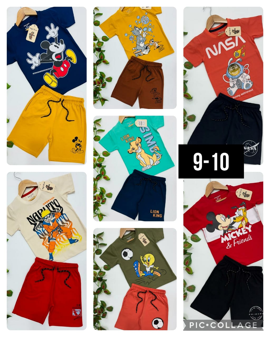 Boys Half Sleeve Cotton T Shirt and Shorts Sets