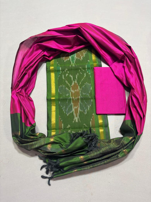Ikkat Soft Silk Dress Materials