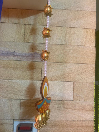 Diya Pearl Wall Hangings Set of 10