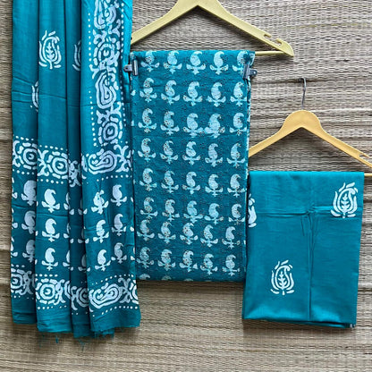 Batik cotton dress material