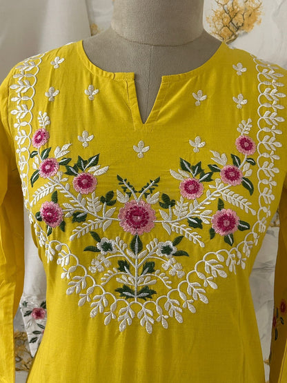 Cotton Slub Kurti Pant