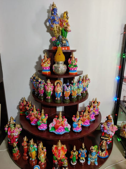 Semi Circular  Golu steps