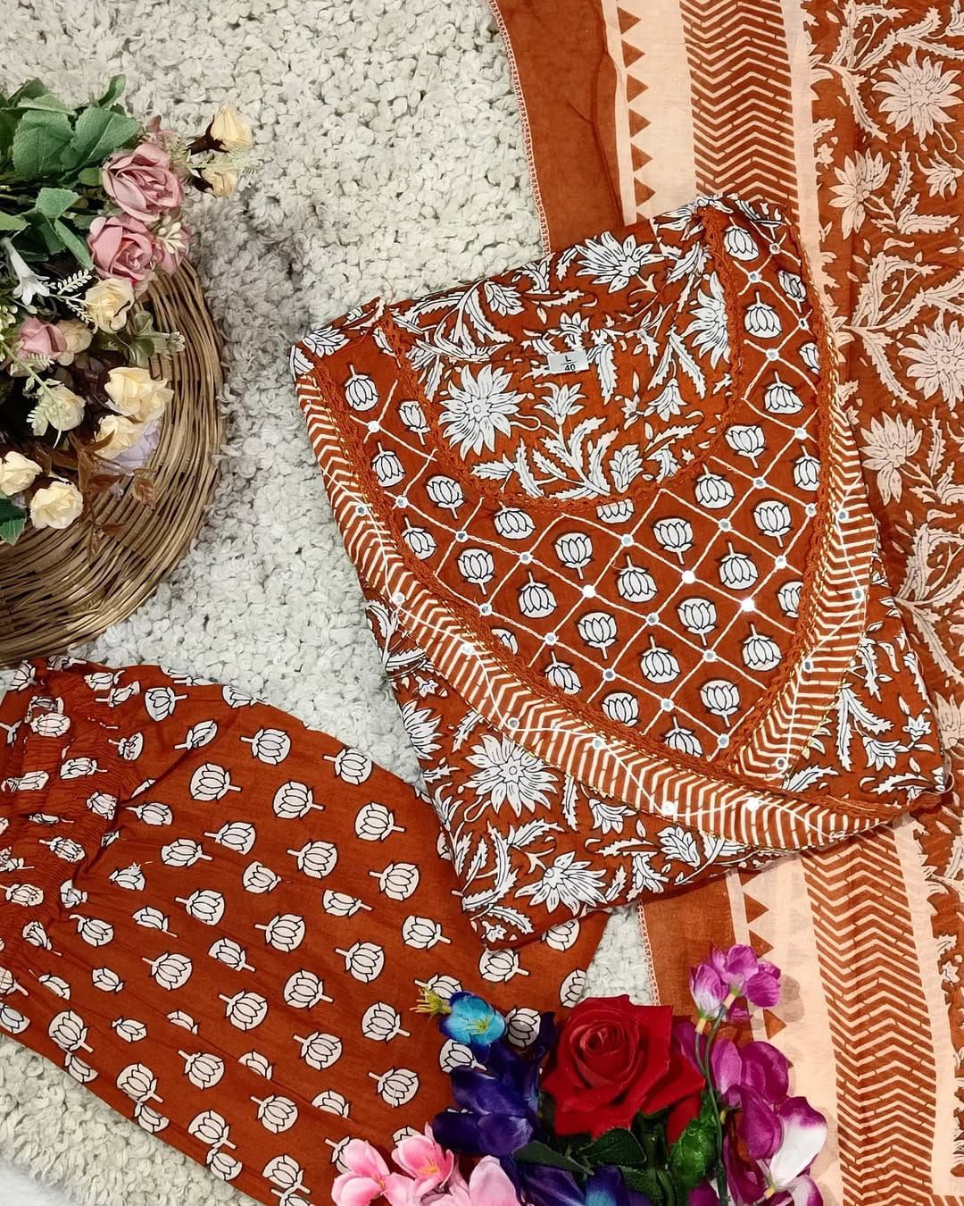 Rayon Embroidery Anarkali Kurti Sets