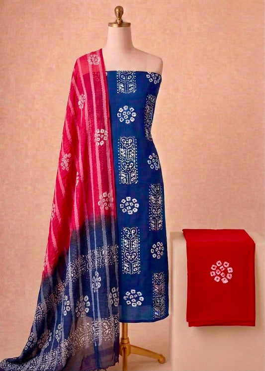 Batik cotton dress material