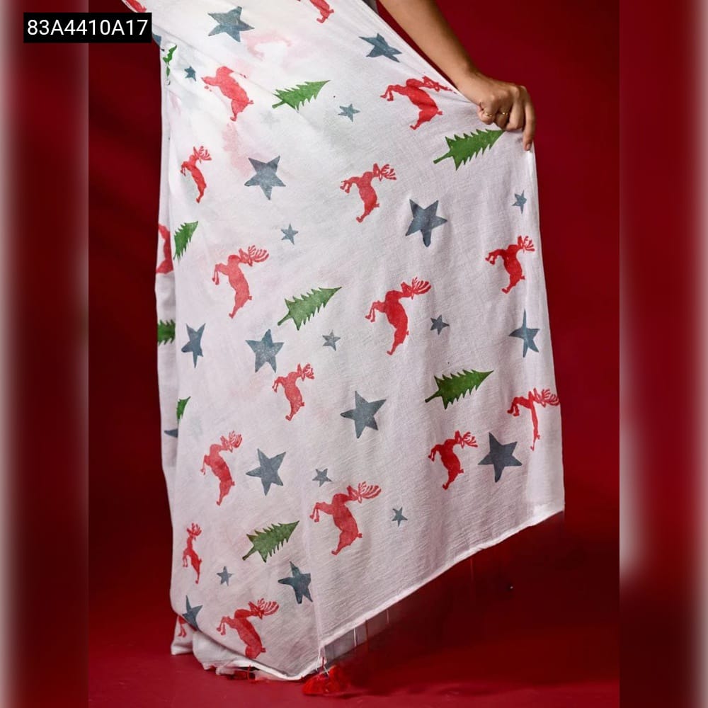 Christmas Special Linen Sarees