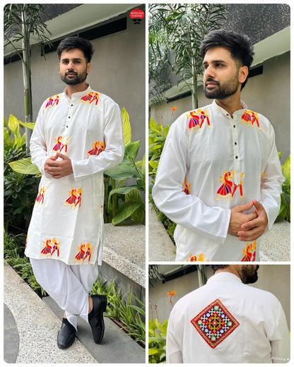 Men's Cotton Kurta with Dhoti