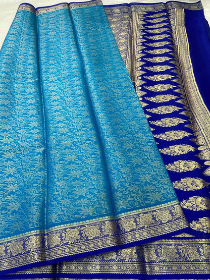 Brocade Pure Mysore Silk Sarees