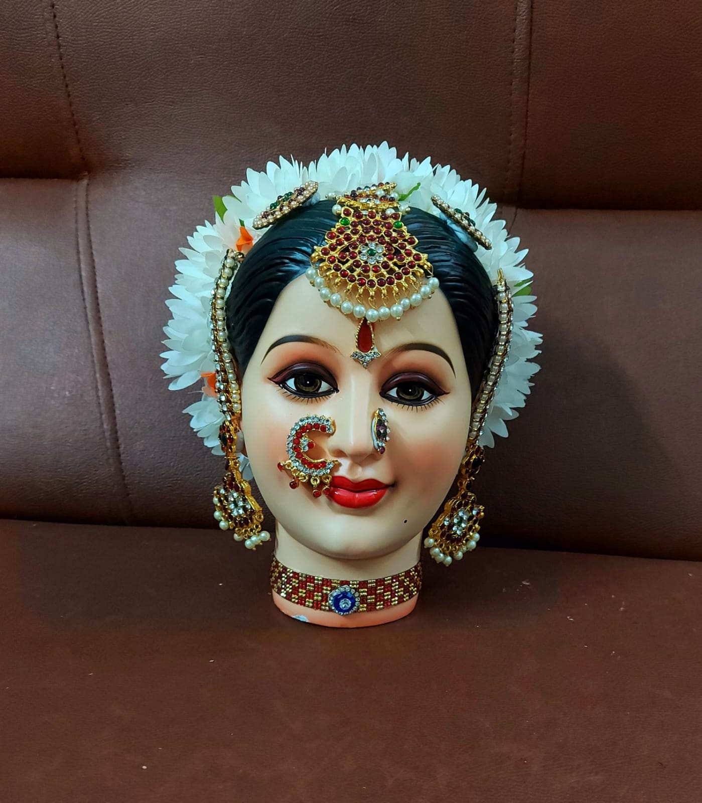 VaraMahalakshmi hand decorated face